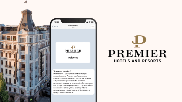 Чатбот для мережі Premier Hotels
