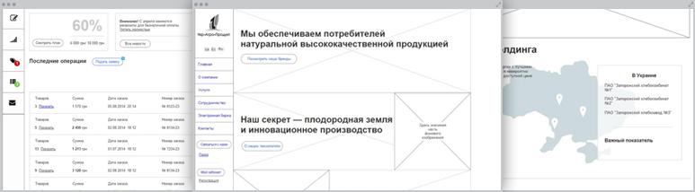 Розробка Украгропродукт – Прототип корпоративного сайту компанії Украгропродукт