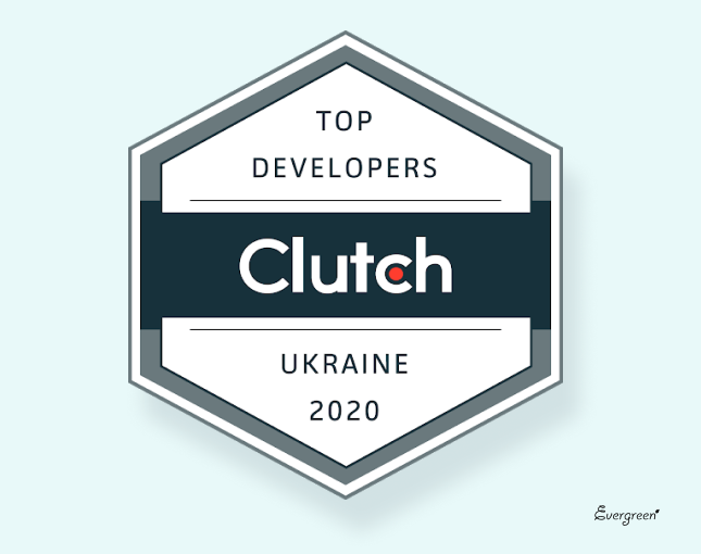 Evergreen в ТОП 25 IT-компаній України за версією Clutch